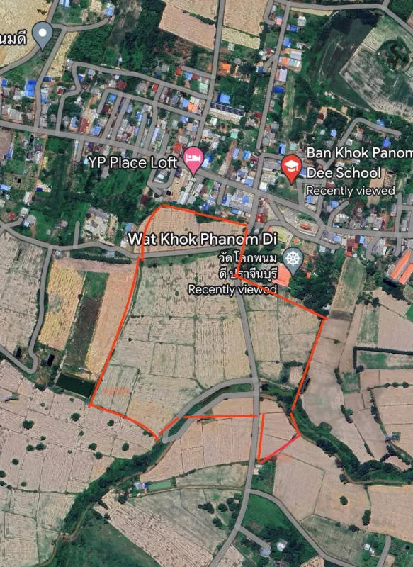ขายที่ดินแปลงสวย 84ไร่ ติดชุมชนบ้านโคกพนมดี ต.โคกไทย ปราจีน