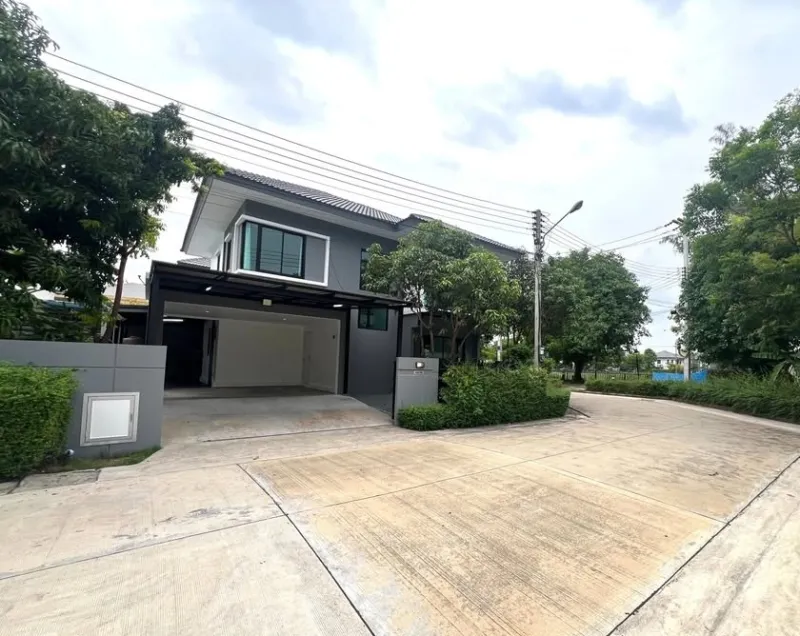 ขายบ้านเดี่ยวหลังมุม ส่วนตัวมาก โครงการดีไลท์ ดอนเมือง-รังสิต ใกล้บึงน้ำโครงการ ถนนเลียบคลองรังสิต ปทุมธานี.