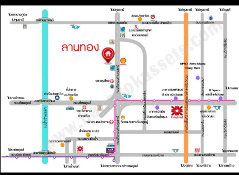 รูปที่7 ต้องการขายที่ดินเปล่า บางพูด ปากเกร็ด ราคา 4,574,520 บาท