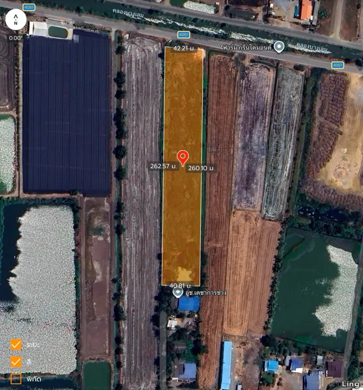 รูปที่8 ต้องการขายที่ดินเปล่า ไผ่หูช้าง บางเลน ราคา 6,500,000 บาท