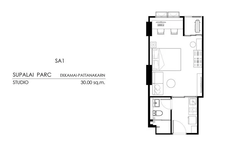 รูปที่8 ต้องการขายคอนโดมิเนียม สวนหลวง เขตสวนหลวง ราคา 296,000 บาท