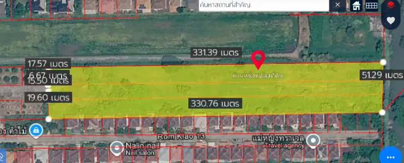 รูปที่5 ต้องการขายที่ดินเปล่า แสนแสบ เขตมีนบุรี ราคา 147,910,000 บาท