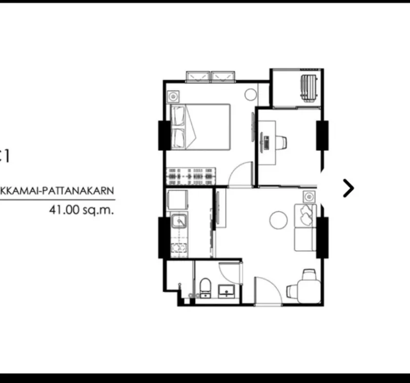 รูปที่4 ต้องการขายคอนโดมิเนียม สวนหลวง เขตสวนหลวง ราคา 190,000 บาท