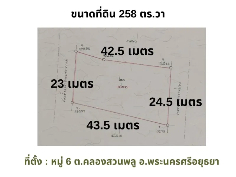 รูปที่7 ต้องการขายบ้านพร้อมที่ดิน คลองสวนพลู พระนครศรีอยุธยา ราคา 4,600,000 บาท