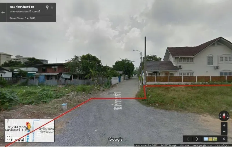 รูปที่3 ต้องการขายที่ดินเปล่า บางกระสอ เมืองนนทบุรี ราคา 85,000 บาท