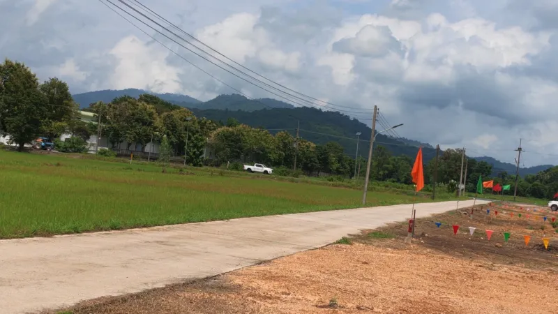 ที่ดินวิวเขา ป่าขะ อ.บ้านนา ติดถนนลาดยาง หน้าแปลงถนนคอนกรีต ใกล้อำเภอ ใกล้รร.นายร้อย จปร.