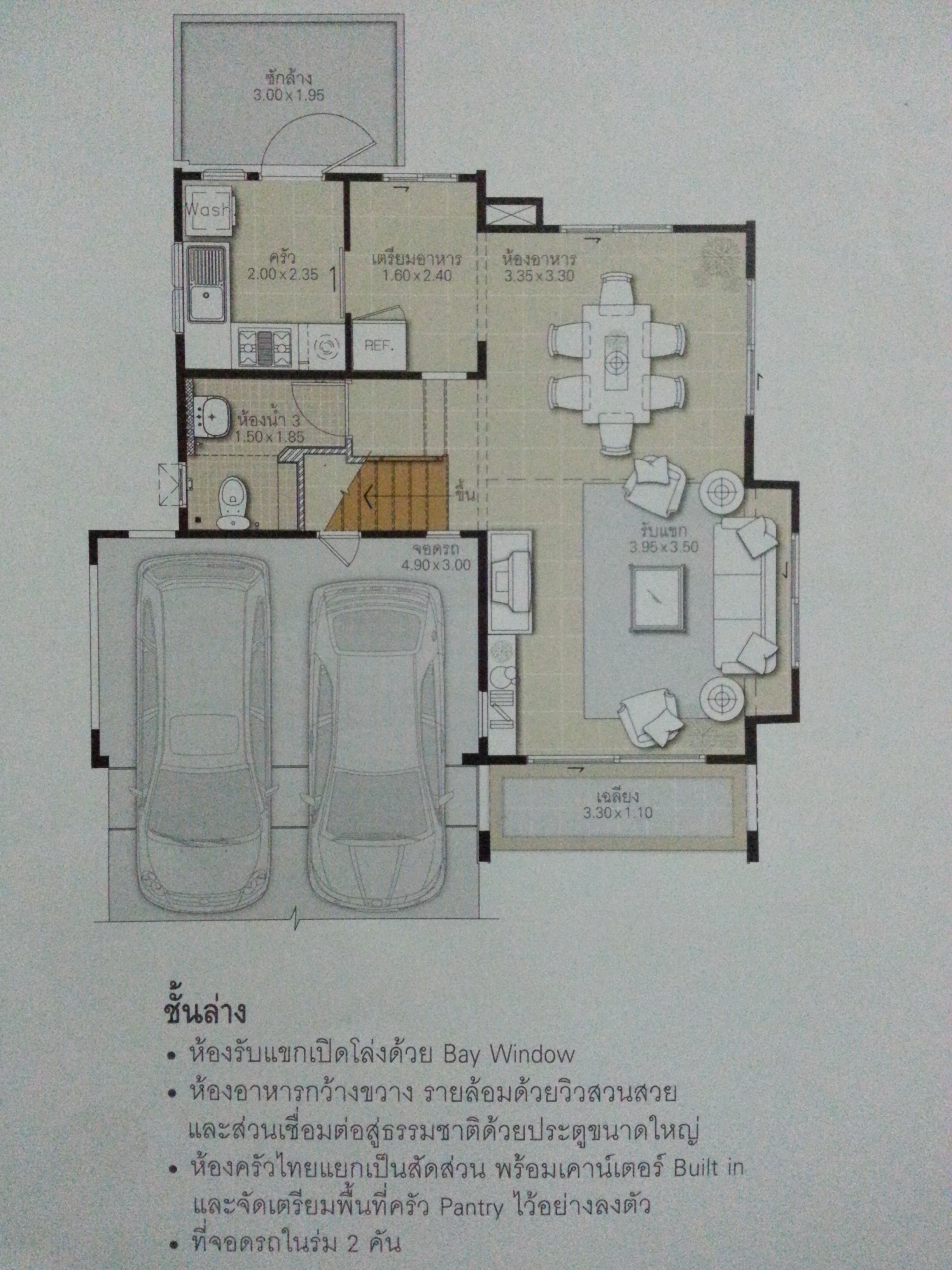 รูปที่2 ต้องการขายบ้านพร้อมที่ดิน เสาธงหิน บางใหญ่ ราคา 5,000,000 บาท