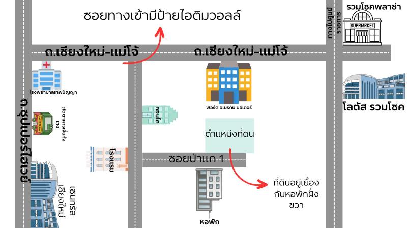 รูปที่6 ต้องการขายที่ดินเปล่า ฟ้าฮ่าม เมืองเชียงใหม่ ราคา 27,700,000 บาท