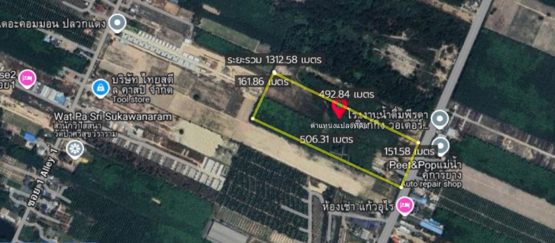 รูปที่5 ต้องการขายที่ดินเปล่า ปลวกแดง ปลวกแดง ราคา 125,000,000 บาท
