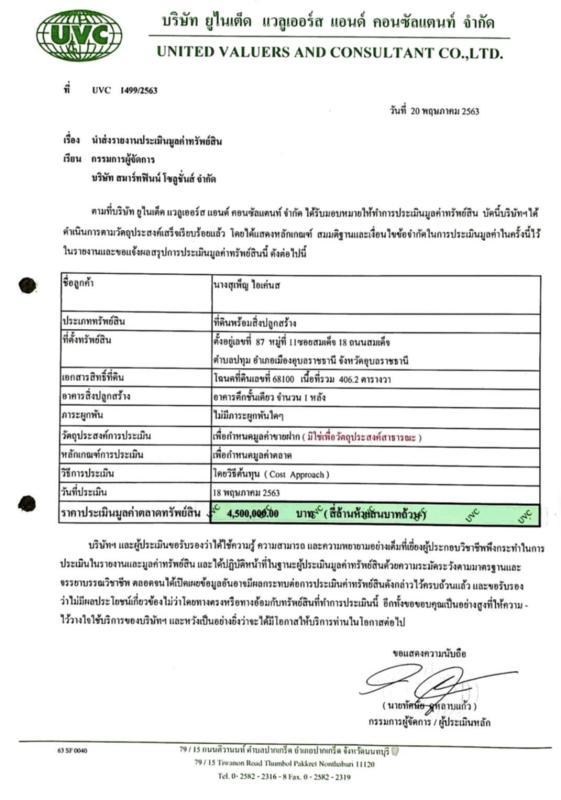 รูปที่7 ต้องการขายบ้านพร้อมที่ดิน ปทุม เมืองอุบลราชธานี ราคา 4,000,000 บาท