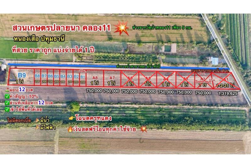 รูปที่4 ต้องการขายที่ดินเปล่า บึงกาสาม หนองเสือ ราคา 480,000 บาท
