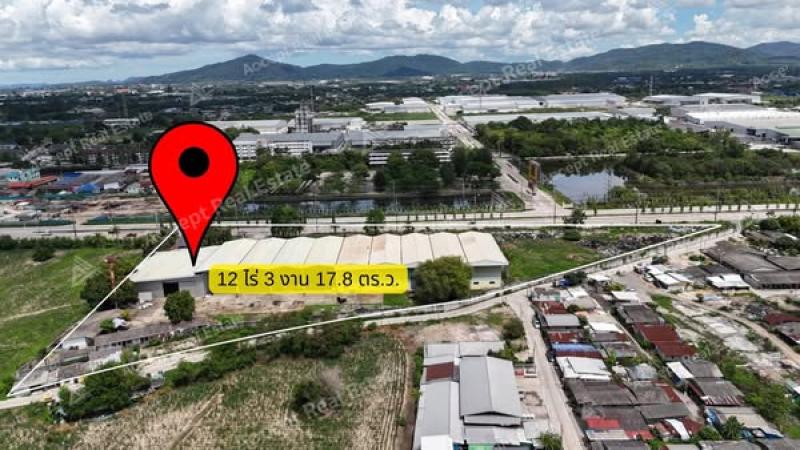 ขายที่ดินพร้อมโกดัง ทำเลศักยภาพสูง มาบตาพุด ระยอง 12-3-17.8 ไร่