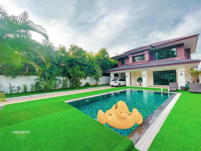 รูปที่2 ให้เช่าบ้านพร้อมที่ดิน หนองจ๊อม สันทราย ราคา 64,000 บาท