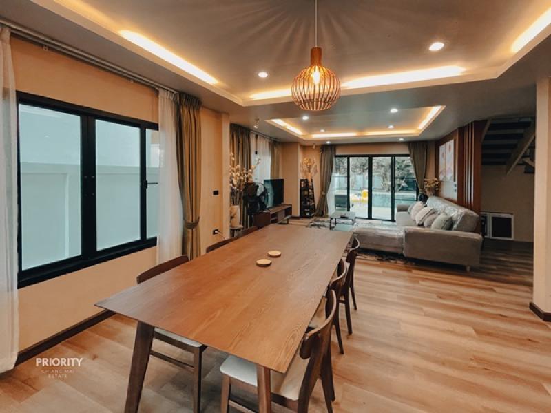 รูปที่4 ให้เช่าบ้านพร้อมที่ดิน หนองจ๊อม สันทราย ราคา 64,000 บาท
