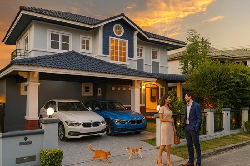 รูปที่3 ต้องการขายบ้านพร้อมที่ดิน พันท้ายนรสิงห์ เมืองสมุทรสาคร ราคา 6,300,000 บาท