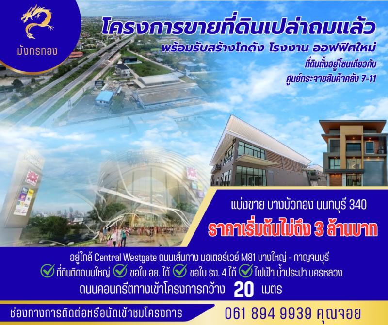 ขายที่ดินเปล่า ราคา : 2,900,000