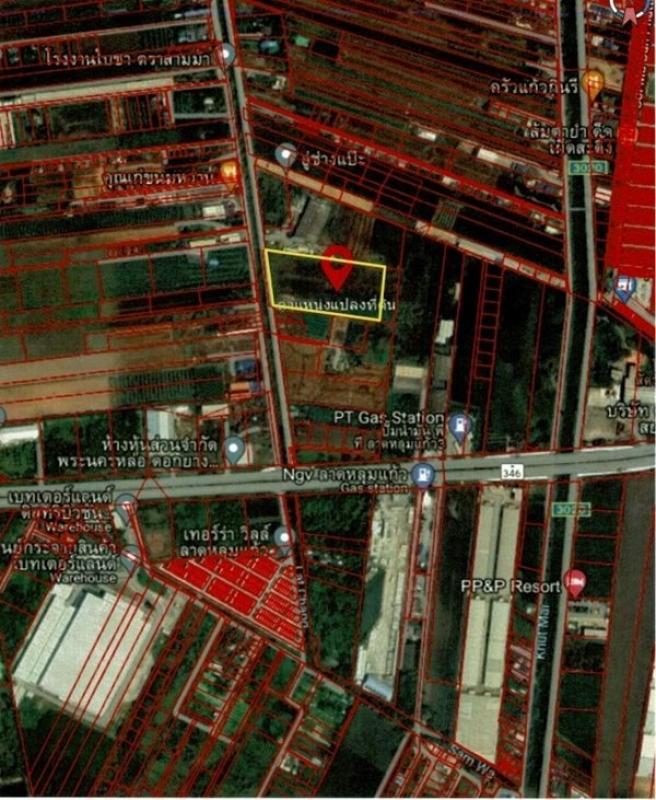 ขายที่ดินแปลงใหญ่ 16ไร่ 2งาน 77ตร.วา - ลาดหลุมแก้ว ปทุมธานี โทร 090-8982918 ราคาต่ำกว่าตลาด