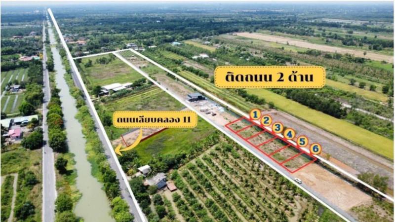 รูปที่2 ต้องการขายที่ดินเปล่า บึงชำอ้อ หนองเสือ ราคา 450,000 บาท