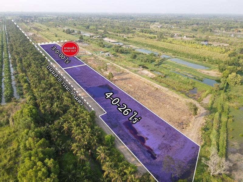 รูปที่2 ต้องการขายที่ดินเปล่า บึงชำอ้อ หนองเสือ ราคา 690,000 บาท