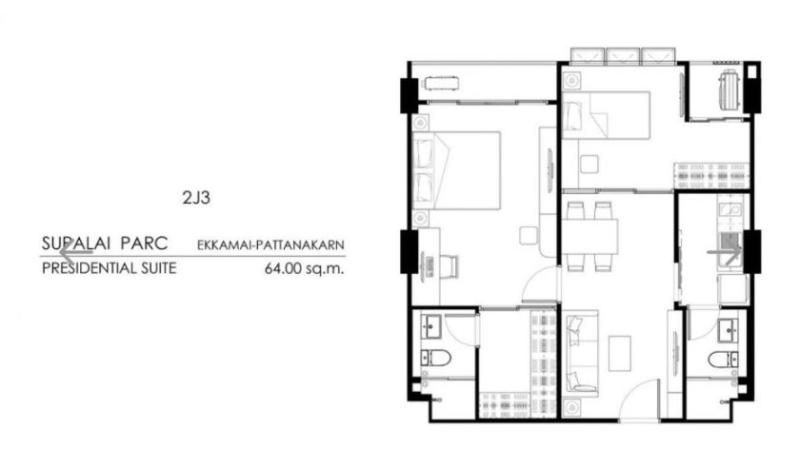 รูปที่8 ต้องการขายคอนโดมิเนียม สวนหลวง เขตสวนหลวง ราคา 1,250,000 บาท