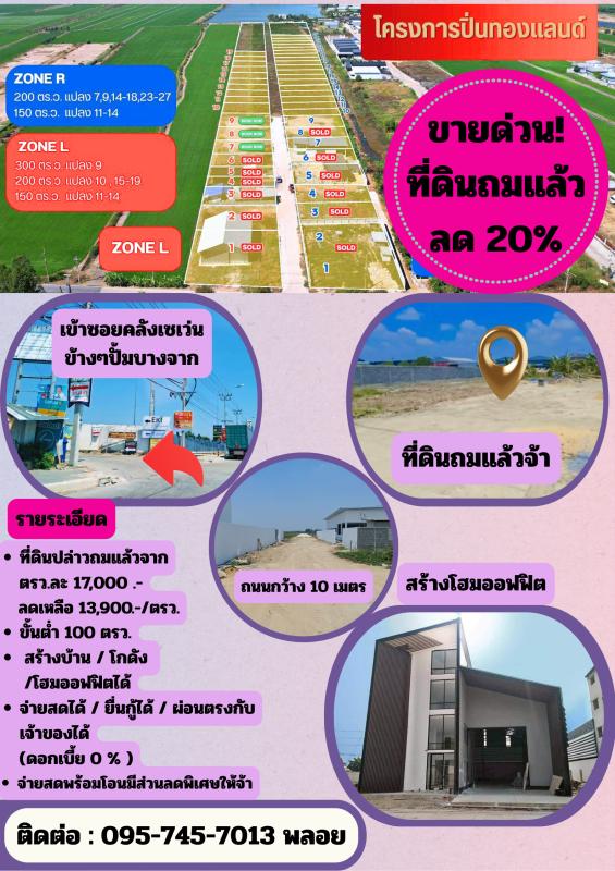 รูปที่3 ต้องการขายที่ดินเปล่า ละหาร บางบัวทอง ราคา 2,780,000 บาท
