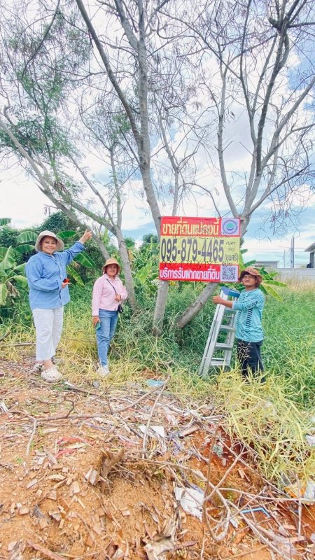 ขายถูกที่ดิน 163 ตารางวา ติดถนนคอนกรีต 2 ซอยคนรักถิ่น ปากเกร็ด นนทบุรี
