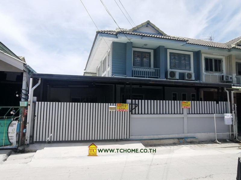 ขายทาวน์เฮ้าส์ 2 ชั้น 30 ตรว. พฤกษา 15 บางพลี-ตำหรุ บ้านสวยสภาพดีมีต่อเติม พร้อมปั๊ม+แท็งก์น้ำ มุ้งลวดเหล็กดัด ใกล้นิคมฯ บางปู ไปแพรกษา-สุขุมวิทได้