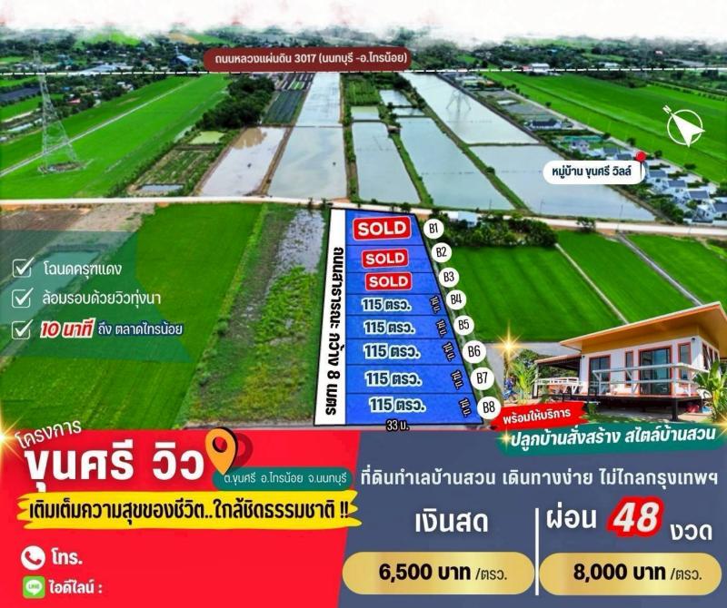 รูปที่2 ต้องการขายที่ดินเปล่า บึงชำอ้อ หนองเสือ ราคา 390,000 บาท