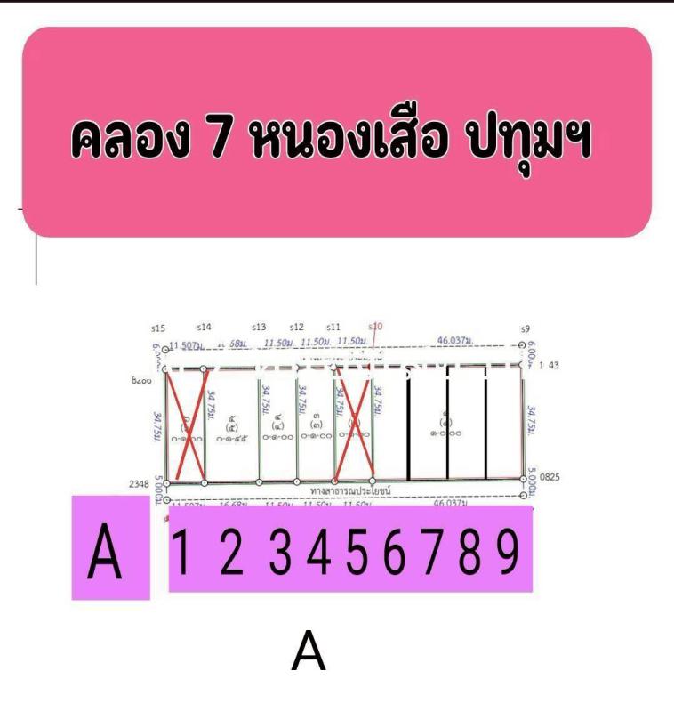รูปที่2 ต้องการขายที่ดินเปล่า บึงชำอ้อ หนองเสือ ราคา 390,000 บาท